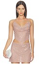 view 1 of 5 Bethely Sequin Top in Truffle