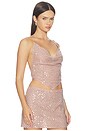 view 2 of 5 Bethely Sequin Top in Truffle