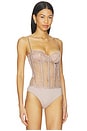 view 3 of 6 Gale Bodysuit in Truffle
