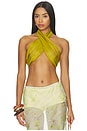 view 1 of 4 Fable Chiffon Top in Iridescent Dijon