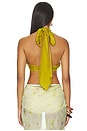 view 3 of 4 Fable Chiffon Top in Iridescent Dijon