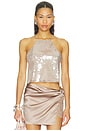 view 1 of 5 Norma Sequin Top in Truffle