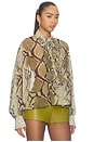 view 2 of 4 Maika Chiffon Blouse in Snakeskin