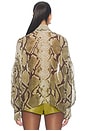 view 4 of 4 Maika Chiffon Blouse in Snakeskin