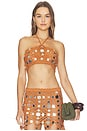 view 1 of 5 Enora Top in Metallic Rust