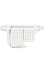view 1 of 5 Liana Belt Bag in White & Silver