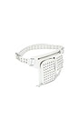 view 5 of 5 Liana Belt Bag in White & Silver