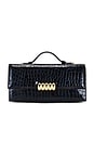 view 1 of 5 Phoebe Clutch in Navy Croco