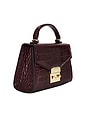 view 4 of 5 RENEE 백 in Burgundy Croco