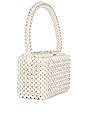 view 3 of 4 Eclipse Pearl Bag in White & Silver