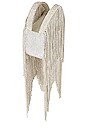 view 4 of 4 Talia Crystal Bag in White & Silver
