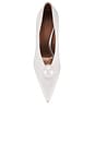 view 4 of 5 Corinna Satin Heel in Winter White & Pearl