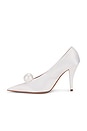 view 5 of 5 Corinna Satin Heel in Winter White & Pearl