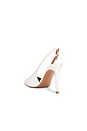 view 3 of 5 Evelyn Satin Sling Back in White