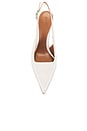view 4 of 5 Evelyn Satin Sling Back in White