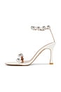 view 5 of 5 Amata Heel in White & Silver