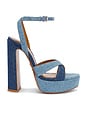 view 1 of 5 Melodia Platform Heel in Two Tone Denim
