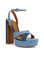 view 2 of 5 Melodia Platform Heel in Two Tone Denim