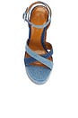view 4 of 5 Melodia Platform Heel in Two Tone Denim