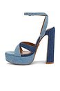 view 5 of 5 Melodia Platform Heel in Two Tone Denim