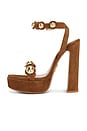 view 5 of 5 Lirica Platform in Cognac & Gold