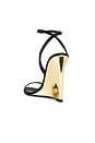 view 3 of 5 Nelly Wedge Sandal in Black & Gold