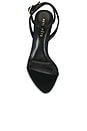 view 4 of 5 Nelly Wedge Sandal in Black & Gold