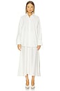 view 2 of 4 Poplin Silk Combined Gilet Dress in Optic White