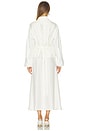 view 4 of 4 Poplin Silk Combined Gilet Dress in Optic White