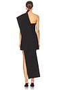 view 4 of 4 Short Sculptural Sash Dress in Black