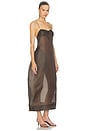 view 2 of 3 Sheer Bustier Volume Dress in Earth
