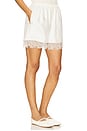 view 2 of 6 Lace Silk Shorts in Cream