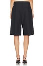 view 4 of 6 Tailored Single Pleat Shorts in Black
