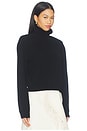 view 2 of 4 Statement Shoulder Turtleneck Sweater in Black