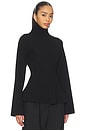 view 2 of 4 Sculptural Knitted Top in Black