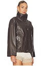 view 3 of 5 Reinvented Leather Jacket in Earth