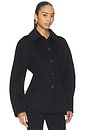 view 3 of 5 Sculptural Double-faced Jacket in Black