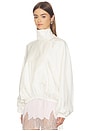 view 2 of 4 Silk Blouson Anorak Jacket in Cream