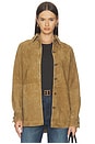 view 1 of 5 SUEDE OVERSHIRT PANKOU  in Sage