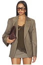 view 2 of 5 Hourglass Shaped Blazer in Desert Brown