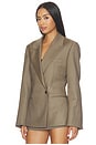 view 3 of 5 Hourglass Shaped Blazer in Desert Brown