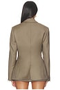 view 4 of 5 Hourglass Shaped Blazer in Desert Brown