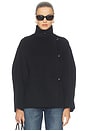 view 1 of 5 Double-faced Wool Jacket in Black