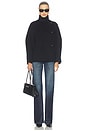 view 6 of 5 Double-faced Wool Jacket in Black