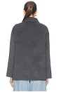 view 5 of 5 CHAQUETA DE LANA DE DOBLE CARA CON CIERRE PANKOU DOUBLE-FACED WOOL PANKOU CLOSURE JACKET in Dark Grey Melange