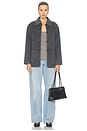 view 6 of 5 CHAQUETA DE LANA DE DOBLE CARA CON CIERRE PANKOU DOUBLE-FACED WOOL PANKOU CLOSURE JACKET in Dark Grey Melange