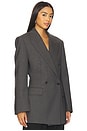 view 2 of 4 Hourglass Blazer in Dark Grey Melange