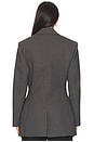 view 3 of 4 Hourglass Blazer in Dark Grey Melange