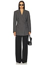 view 4 of 4 Hourglass Blazer in Dark Grey Melange