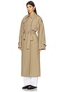 view 3 of 4 Oversized Classic Trench in Clay